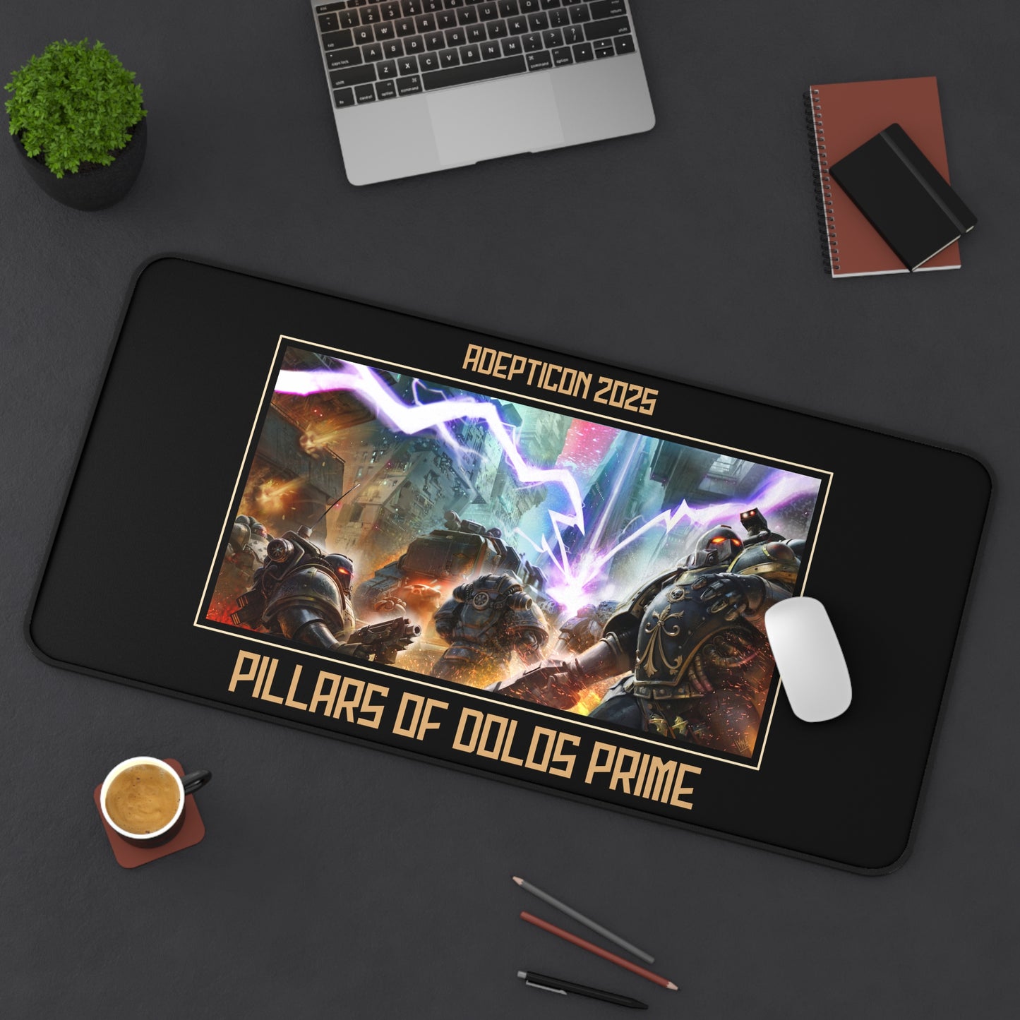 Adepticon 2025 - Desk Mat - Pillars of Dolos Prime